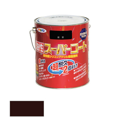 アサヒペン　油性 スーパーコート 1.6L 新茶　【品番：4970925544223】