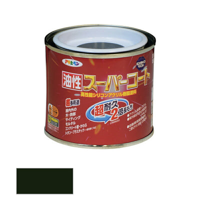 アサヒペン　油性 スーパーコート 1/5L アイリッシュグリーン　【品番：4970925542359】