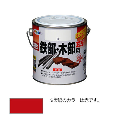 アサヒペン　油性 鉄部・木部用EX 0.7L 赤　【品番：4970925580306】