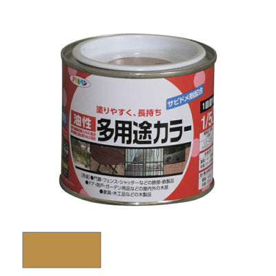 アサヒペン　油性 多用途カラー 1/5L ライトカーキー　【品番：4970925536273】