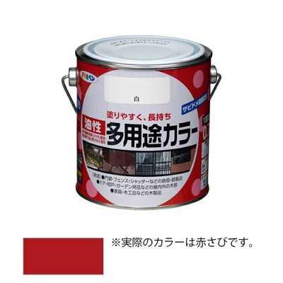 アサヒペン　油性 多用途カラー 0.7L 赤さび　【品番：4970925536693】