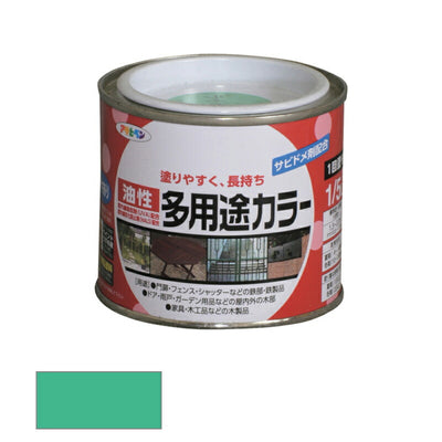 アサヒペン　油性 多用途カラー 1/5L 若草色　【品番：4970925536440】