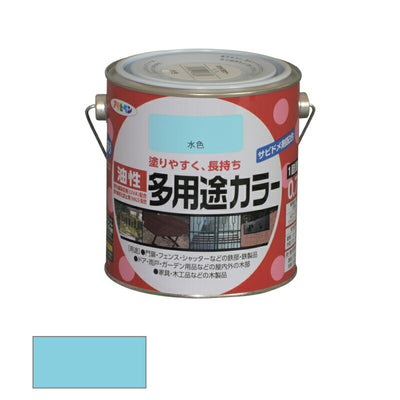 アサヒペン　油性 多用途カラー 0.7L 水色　【品番：4970925536860】