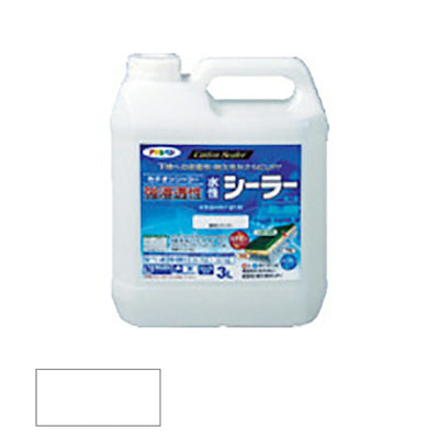 アサヒペン　強浸透性 水性 シーラー 3L 透明（クリヤ）　【品番：4970925458179】