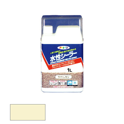 アサヒペン　水性 シーラー 1L ライトレモン　【品番：4970925458049】