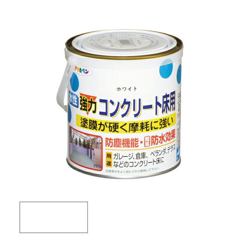 アサヒペン　水性 強力コンクリート床用 0.7L ホワイト　【品番：4970925425218】