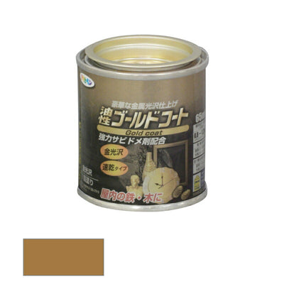 アサヒペン　油性 ゴールドコート 65ml ゴールド　【品番：4970925524805】