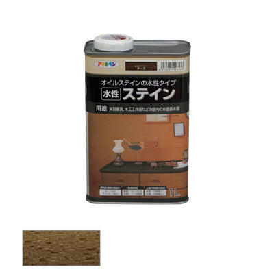 アサヒペン　水性 ステイン 1L チーク　【品番：4970925426536】