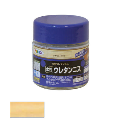 アサヒペン　水性 ウレタンニス 100ml ツヤ消しクリヤ　【品番：4970925447722】