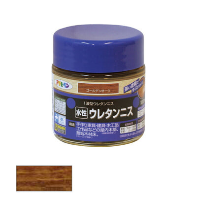 アサヒペン　水性 ウレタンニス 100ml ゴールデンオーク　【品番：4970925447661】