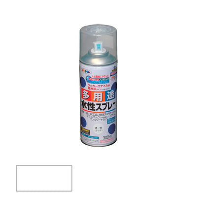 アサヒペン　水性 多用途スプレー 300ml クリヤ　【品番：4970925565310】