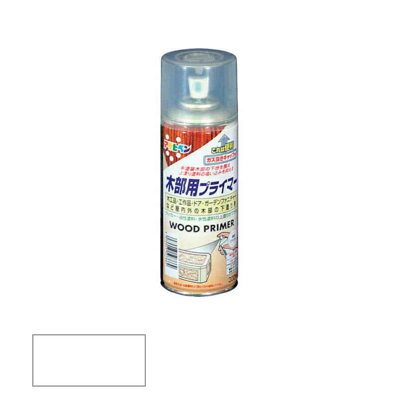 アサヒペン　木部用プライマー 300ml 透明（クリヤ）　【品番：4970925507662】