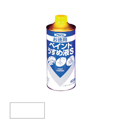 アサヒペン　補助材料 お徳用ペイントうすめ液S 400ml　【品番：4970925571168】