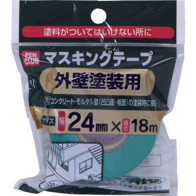 アサヒペン　塗装養生用品 PCマスキングテープ 外壁塗装用 24mm×18m　【品番：4970925220035】