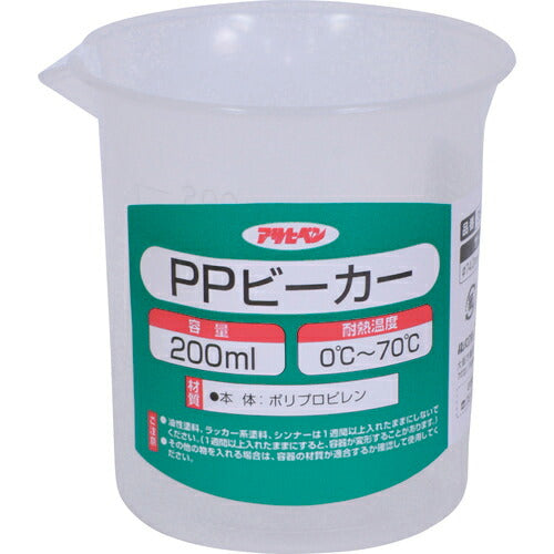 アサヒペン　PPビーカー 200ml 3573-07　【品番：4970925222626】