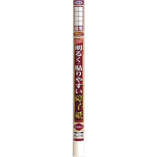 アサヒペン　NEW明るく貼りやすい障子紙 69cm×8.6m 9132雲竜　【品番：4970925167514】