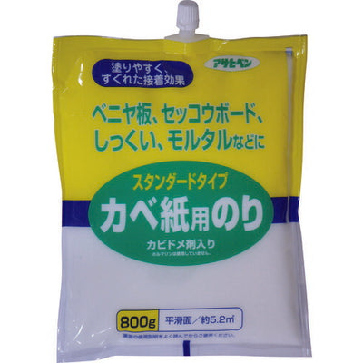 アサヒペン　スタンダードタイプカベ紙用のり 800G 764　【品番：4970925156617】