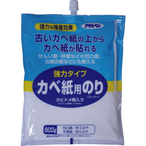 アサヒペン　強力タイプカベ紙用のり 800G 774　【品番：4970925156662】