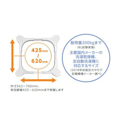 テクノテック　洗濯機置き台 イージーキャスター　【品番：EC760】●