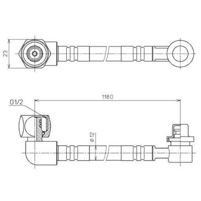 TOTO　フレキシブルホース（クイックファスナータイプ）　【品番：TCA162】●