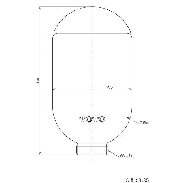 TOTO　水石けん入れ容器部（0.35L）　【品番：THY448SR】●
