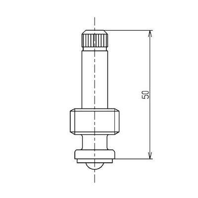 【メール便対応】TOTO　スピンドル部（三角ハンドル用、13mm水栓用）　【品番：THY725】