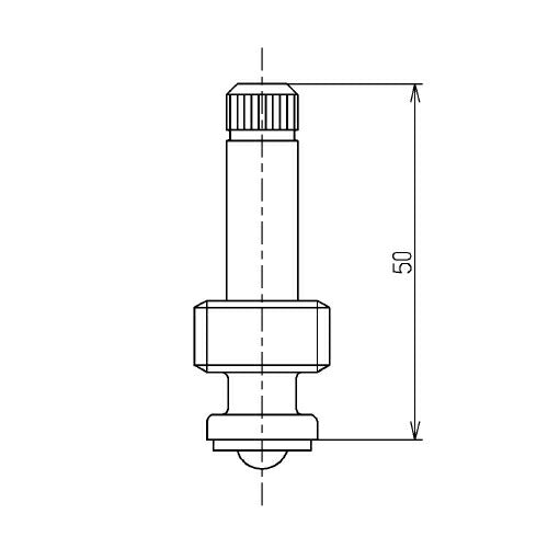 【メール便対応】TOTO　スピンドル部（三角ハンドル用、13mm水栓用）　【品番：THY725】