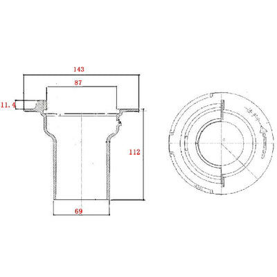 TOTO　封水筒 のびのび浴槽用　【品番：AFKA106N1】●