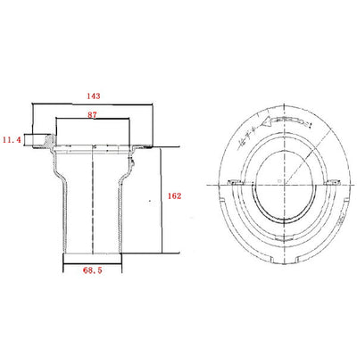 TOTO　封水筒 どっぷり浴槽用　【品番：AFKA107N1】●