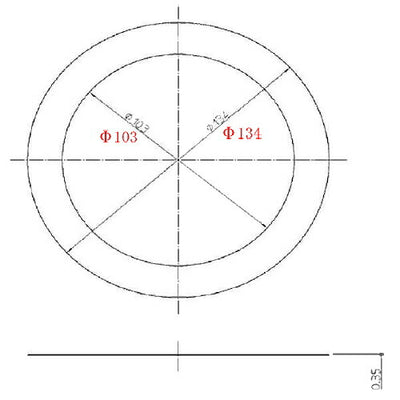 【メール便対応】TOTO　ワッシャ（径100mm排水筒用）　【品番：AFKA108】