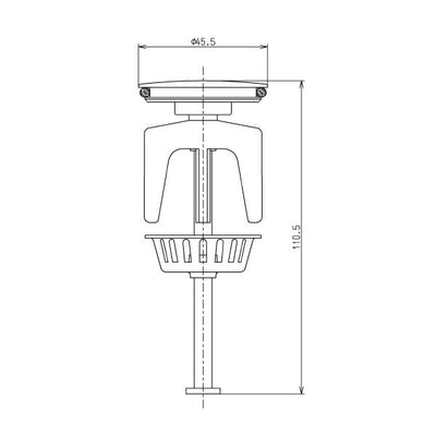 TOTO　排水栓部（TL580B型用）　【品番：TH697-1】●