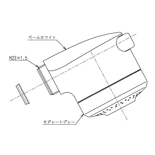 TOTO　ハンドシャワー部（TL385型用）　【品番：THC18R】●