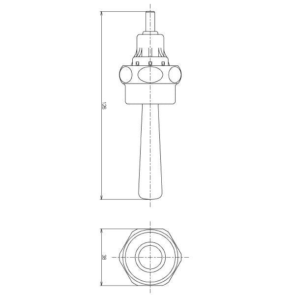 TOTO　ハンドル部（T150N型他用）　【品番：THY305S】