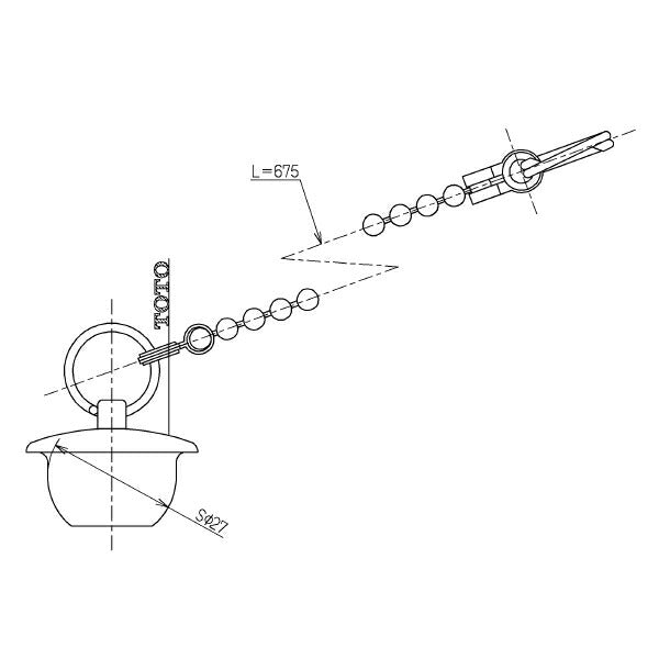 TOTO　ゴム栓（鎖付、バス用、小形）　【品番：THY429】○