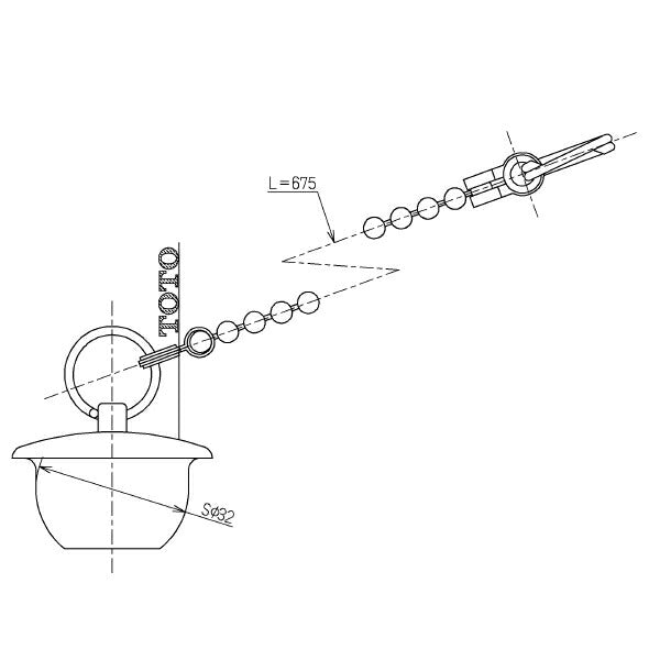 TOTO　ゴム栓（鎖付、バス用、中形）　【品番：THY430】◯