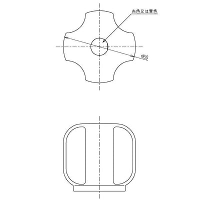 【在庫処分】TOTO　ハンドル部　【品番：THY574#54R】●