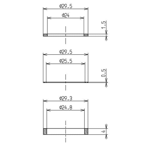 【メール便対応】TOTO　パッキン（25mm水栓用）　【品番：THY91069】