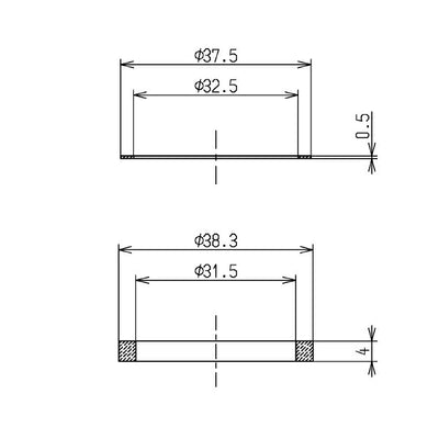 【在庫処分】【メール便対応】TOTO　パッキン（32mm水栓用）　【品番：THY91506】