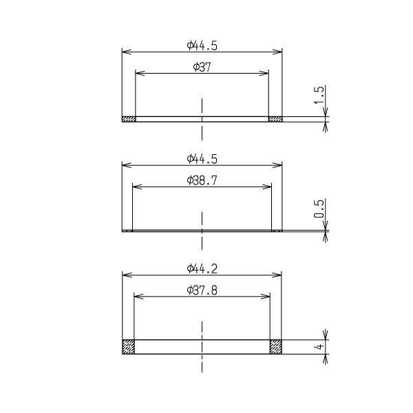 【メール便対応】TOTO　パッキン（38mm水栓用）　【品番：THY91507】