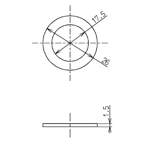 【メール便対応】TOTO　パッキン（φ17.5mm、サーモ・シングル用）　【品番：THY91734】