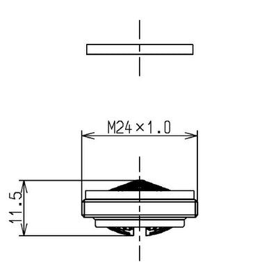 【メール便対応】TOTO　整流キャップ（M24×1.0）　【品番：THYB68】