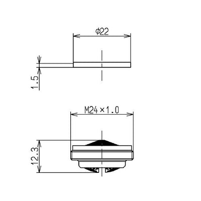 【メール便対応】TOTO　泡まつキャップ（内ねじ水栓用、M24×1.0）　【品番：THYB68-1】