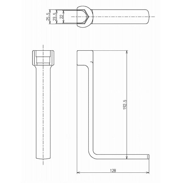 TOTO　ナット締付工具　【品番：TZY15N】○