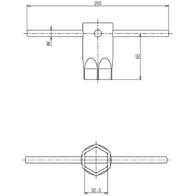 TOTO　締付工具（対辺32.5mm）　【品番：TZ23】