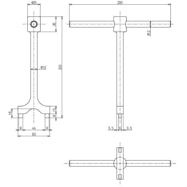 TOTO　締付工具（掃除流し排水金具用）　【品番：TZ41】