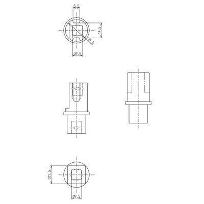 TOTO　締付工具（フラッシュ関係接続管外し用）　【品番：TZ115-3S】