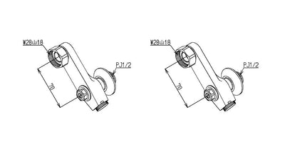 TOTO　止水栓付取付脚（サーモ用、調圧機構付、寒冷地用）　【品番：THD62-1】