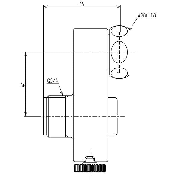 TOTO　止水栓付取替用脚（シングル・サーモ用、寒冷地用）　【品番：TH732-1】