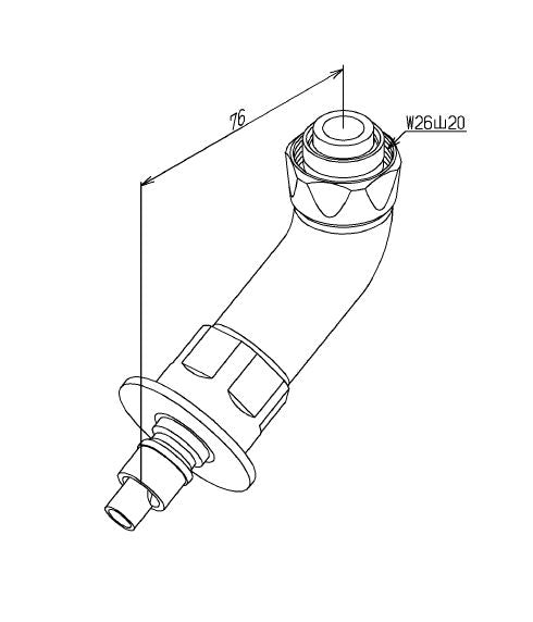 TOTO　洗濯機用水栓専用継手（止水弁、逆止弁付）　【品番：TH276-4R】●