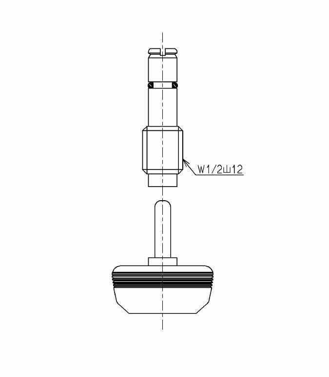 TOTO　スピンドル部（落しこま式、T150N型他用）　【品番：TH330-5】